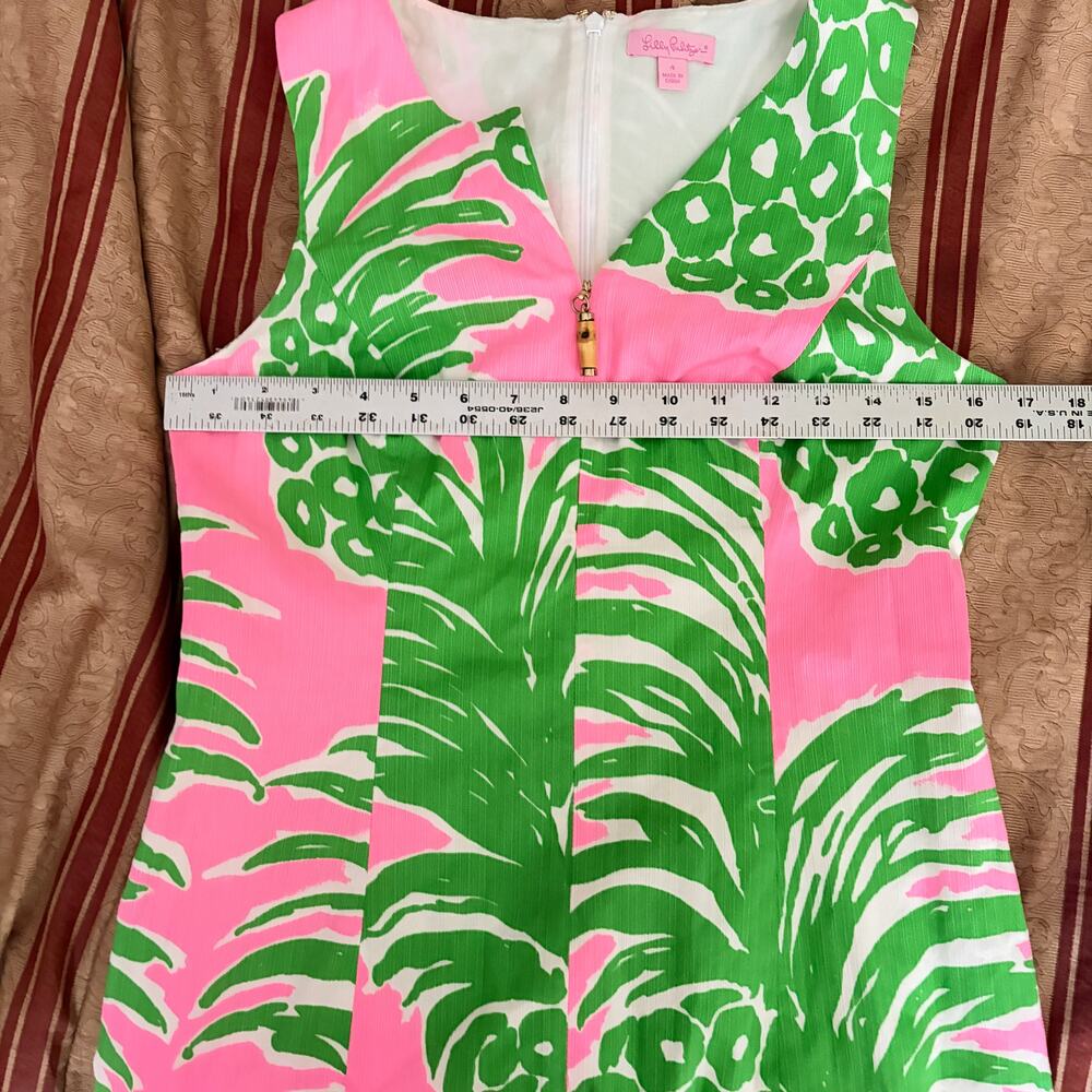 Lilly Pulitzer Mila Shift Dress Pink Pout Flamenco Size 4 - Picture 4 of 7
